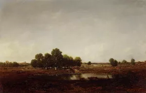 Marsh Land by Pierre Etienne Theodore Rousseau Oil Painting