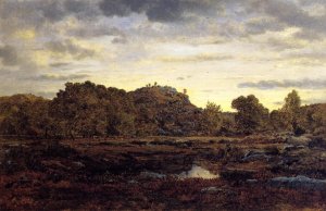 The Gorges d'Apremont at Modday by Pierre Etienne Theodore Rousseau Oil Painting