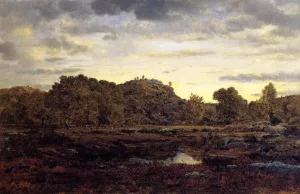The Gorges d'Apremont at Modday by Pierre Etienne Theodore Rousseau Oil Painting