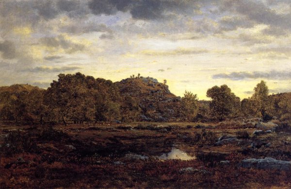 Main Product Photo of The Gorges d'Apremont at Modday Painting by Pierre Etienne Theodore Rousseau
