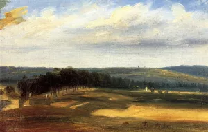 The Vallee de la Bievre Near Paris by Pierre Etienne Theodore Rousseau - Oil Painting Reproduction