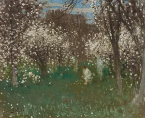 Verger en fleurs by Pierre-Eugene Montezin Oil Painting