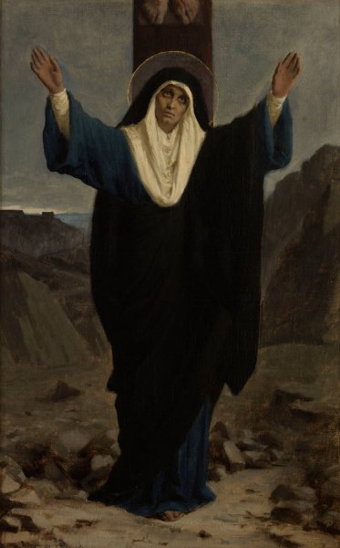 Mater dolorosa  by Pierre Fritel - Hand-Painted Oil Painting Reproduction