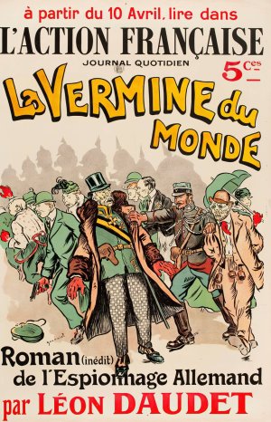 La Vermine du Monde. Roman de l'Espionage Allemand par Leon Daudet by Pierre Georges Jeanniot Oil Painting