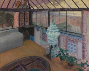 Le Look-out a Hauteville House Oil painting by Pierre Georges Jeanniot