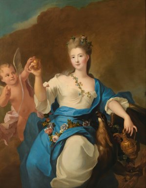 Portrait of the Princess de Beauvau-Craon, probably Anne-Marguerite-Gabrielle by Pierre Gobert Et Atelier Oil Painting