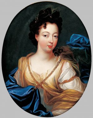 Portrait of the Duchess of Modena by Pierre Gobert Oil Painting