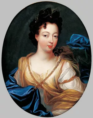 Portrait of the Duchess of Modena Oil painting by Pierre Gobert