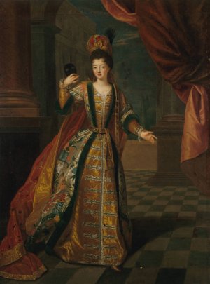 Portrait presume de Mademoiselle de Nantes by Pierre Gobert Oil Painting