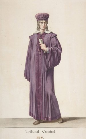 A Judge of the Criminal Court by Pierre Guerin Oil Painting