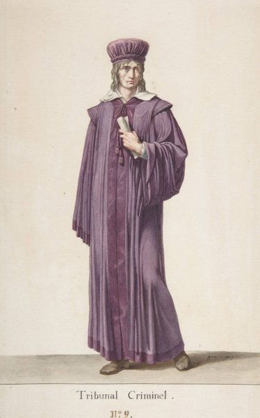 Main Product Photo of A Judge of the Criminal Court  Painting by Pierre Guerin
