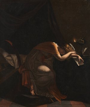 The Death of Sophonisba by Pierre Guerin Oil Painting