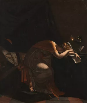 The Death of Sophonisba by Pierre Guerin Oil Painting