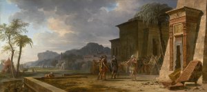 Alexander at the Tomb of Cyrus the Great by Pierre-Henri De Valenciennes Oil Painting