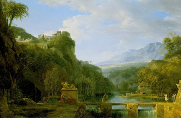 Main Product Photo of Landscape Of Ancient Greece  Painting by Pierre-Henri De Valenciennes
