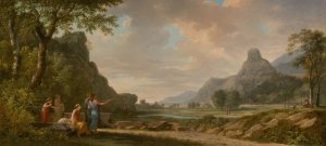 Mount Athos Carved as a Monument to Alexander the Great by Pierre-Henri De Valenciennes Oil Painting