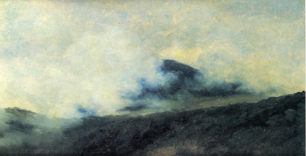 Main Product Photo of Rocca di Papa in the Mist Painting by Pierre-Henri De Valenciennes