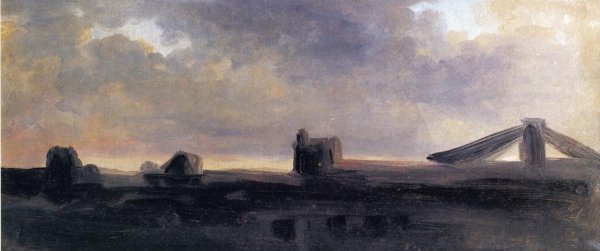 Ruins on a Plain at Twilight