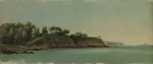The Banks of the Rance, Brittany by Pierre-Henri De Valenciennes Oil Painting