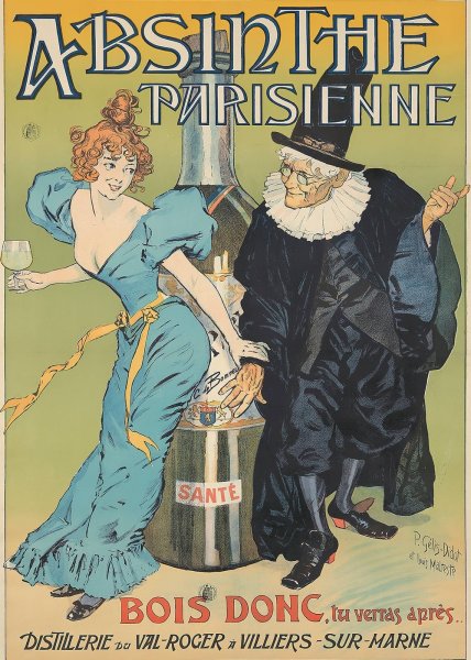 Absinthe Parisienne  by Pierre-Henri Gelis-Didot - Hand-Painted Oil Painting Reproduction