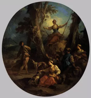 The Swing Oil painting by Pierre-Jacques Cazes
