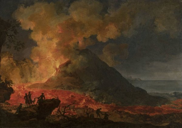 Main Product Photo of Eruption of Vesuvius  Painting by Pierre-Jacques Volaire