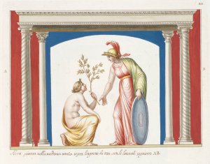 Altra pittura nella medema stanza sopra l'ingresso di essa, con le laterali segniate A. B. by Pierre-Jean Mariette Oil Painting
