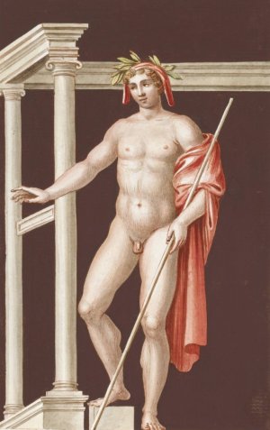 Dipinta nella stanza al numero V, conforme il contro della pianta. by Pierre-Jean Mariette Oil Painting