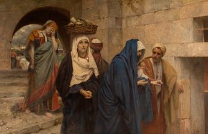 The Holy Women Returning from Christ's Grave by Pierre Jean Van Der Ouderaa Oil Painting