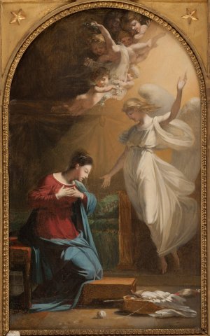 L'Annonciation by Pierre-Jerome Lordon Oil Painting