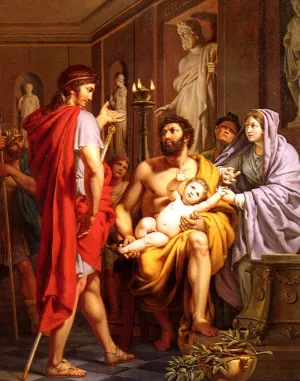 Themistocle, Banni D'Athenes, Se Rend Suppliant Chez Admete, Roi Des Molosses by Pierre Joseph Francois - Oil Painting Reproduction