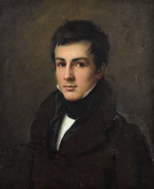 Portrait Of Edouard Bertin by Pierre-Louis De Laval Oil Painting