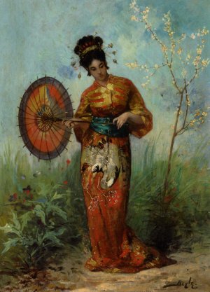 A Japanese Woman with a Parasol