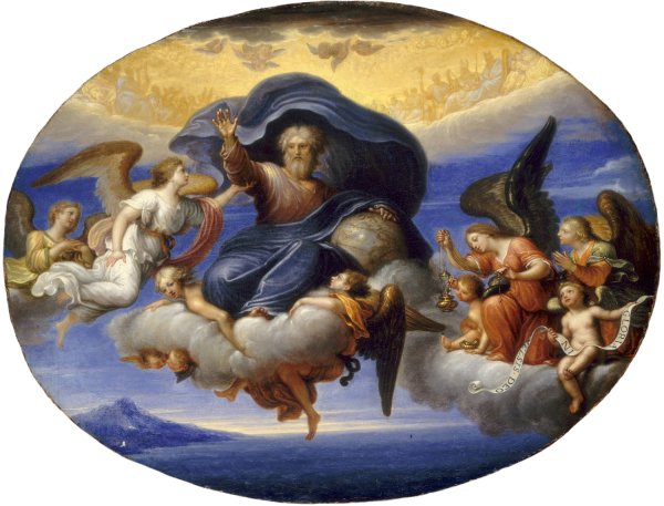 God the Father  by Pierre Mignard I - Hand-Painted Oil Painting Reproduction