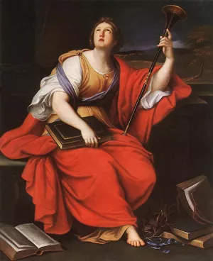 Clio painting by Pierre Mignard