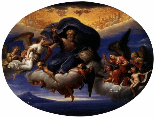 Main Product Photo of God the Father Painting by Pierre Mignard