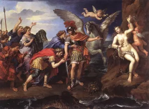 Perseus and Andromeda by Pierre Mignard - Oil Painting Reproduction
