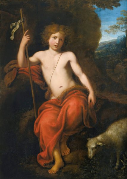 Main Product Photo of Saint John the Baptist Painting by Pierre Mignard