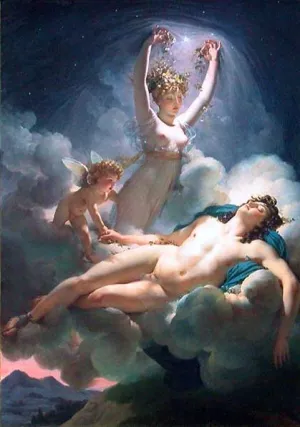 Aurora and Cephalus by Pierre-Narcisse Guerin Oil Painting