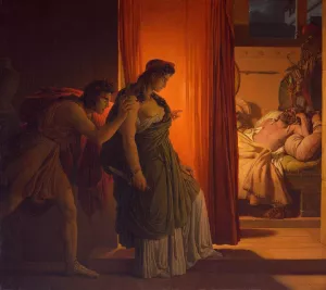 Clytemnestra and Agamemnon Oil painting by Pierre-Narcisse Guerin