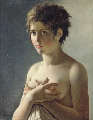 Girl Bust by Pierre-Narcisse Guerin Oil Painting