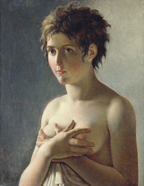 Main Product Photo of Girl Bust Painting by Pierre-Narcisse Guerin