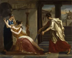 Hermione et Oreste by Pierre-Narcisse Guerin Oil Painting