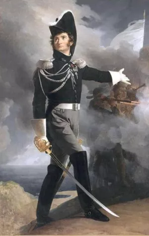 Louis de La Rochejaquelein by Pierre-Narcisse Guerin Oil Painting