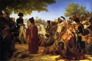 Napoleon Pardoning the Rebels at Cairo by Pierre-Narcisse Guerin Oil Painting