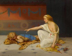 An Afternoon's Amusement by Pierre Olivier Joseph Coomans Oil Painting