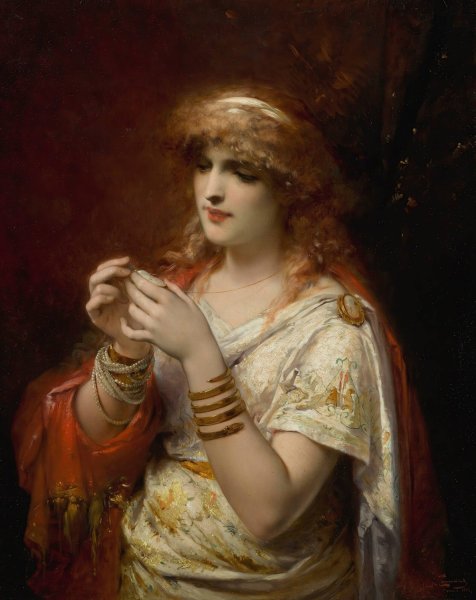 Main Product Photo of The Amulet  Painting by Pierre Olivier Joseph Coomans