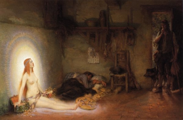 The Wandering Jew by Pierre Outin - Hand-Painted Oil Painting Reproduction