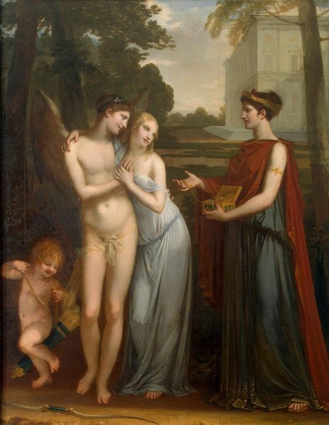 Innocence Preferring Love to Wealth by Pierre-Paul Prud Hon - Hand-Painted Oil Painting Reproduction