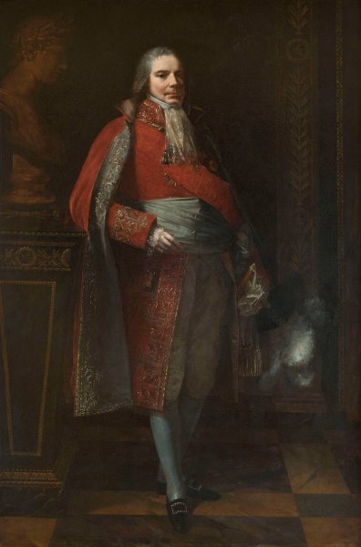 Portrait de Charles-Maurice de Talleyrand-Perigord  by Pierre-Paul Prud'Hon - Hand-Painted Oil Painting Reproduction